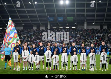 Ljubljana, Slowenien. November 2024. Ljubljana, Slowenien, 11. November 2024: Mannschaft Slowenien während der UEFA Nations League, Liga B Gruppe B3, Spiel zwischen Slowenien und Norwegen im Stadion Stozice, Ljubljana, Slowenien. (Igor Kupljenik/SPP) Credit: SPP Sport Press Photo. /Alamy Live News Stockfoto