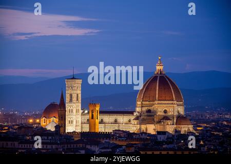 Florenz, Italien, ist berühmt für seine Geschichte. Als Zentrum des spätmittelalterlichen europäischen Handels und Finanzwesens war es eine der reichsten Städte des 15. An Stockfoto