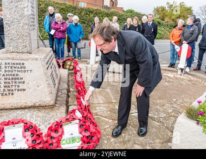 Gedenkgottesdienst im Budleigh Salterton. Stockfoto