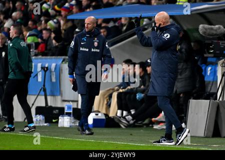 Ljubljana, Slowenien. November 2024. Ljubljana, Slowenien, 11. November 2024: Stale Solbakken Cheftrainer Norwegens während der UEFA Nations League, Liga B Gruppe B3, Spiel zwischen Slowenien und Norwegen im Stadion Stozice, Ljubljana, Slowenien. (Igor Kupljenik/SPP) Credit: SPP Sport Press Photo. /Alamy Live News Stockfoto