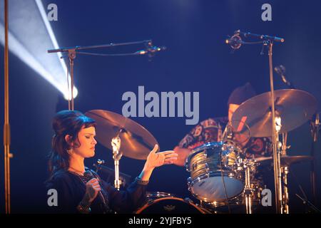 Die finnische Blues- und Blues-Rock-Sängerin und Songwriterin Ina Forsman im Konzert an der Limoges Opera anlässlich der Eröffnung der 19. Eclats d’Email Jazz Edition Fes Stockfoto