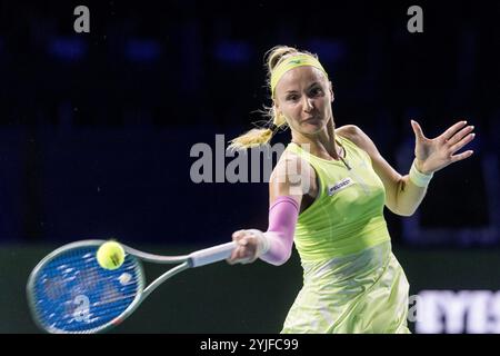 November 2024; Palacio de Deportes Jose Maria Martin Carpena Arena, Malaga, Spanien; Billie Jean King Cup Finals, Tag 2; Rebecca Sramkova (SVK) Stockfoto