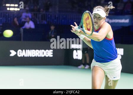 November 2024; Palacio de Deportes Jose Maria Martin Carpena Arena, Malaga, Spanien; Billie Jean King Cup Finals, Tag 2; Renata Jamrichova (SVK) Stockfoto