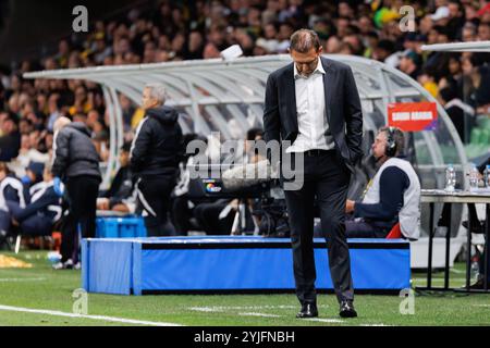 Melbourne, Australien. November 2024. Tony Popovic, Trainer der australischen Nationalmannschaft, der während der dritten Runde des Qualifikationsspiels der FIFA-Weltmeisterschaft 2026 zwischen Australien Socceroos und Saudi-Arabien im Melbourne Rectangular Stadium zu sehen war. Endpunktzahl; Australien 0:0 Saudi-Arabien (Foto: George Hitchens/SOPA Images/SIPA USA) Credit: SIPA USA/Alamy Live News Stockfoto