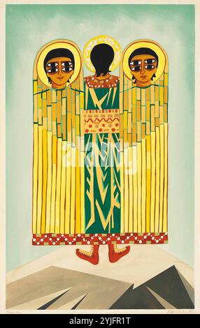 Kostümdesign für das Ballett „Liturgy“. Museum: PRIVATE SAMMLUNG. Autorin: Natalia Sergeevna Goncharova. Copyright: Dieses Bildmaterial ist nicht gemeinfreie Inhalte. Es liegt in Ihrer Verantwortung, vor der Veröffentlichung alle erforderlichen Genehmigungen Dritter vom Urheberrechtler in Ihrem Land einzuholen. Stockfoto