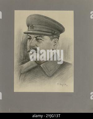 Porträt von Joseph Stalin (1879-1953). Museum: PRIVATE SAMMLUNG. Autor: Boris Nikolajewitsch Karpow. Copyright: Dieses Bildmaterial ist nicht gemeinfreie Inhalte. Es liegt in Ihrer Verantwortung, vor der Veröffentlichung alle erforderlichen Genehmigungen Dritter vom Urheberrechtler in Ihrem Land einzuholen. Stockfoto