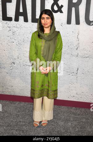 Westwood, ca. 14. November 2024. Malala Yousafzai bei der LA-Premiere von Bread & Roses im Hammer Museum am 14. November 2024 in Los Angeles, Kalifornien, Credit: Jeffrey Mayer/Media Punch/Alamy Live News Stockfoto