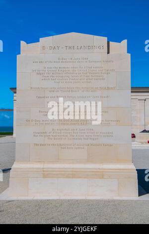 British Normandie Memorial in der Normandie, Frankreich Stockfoto