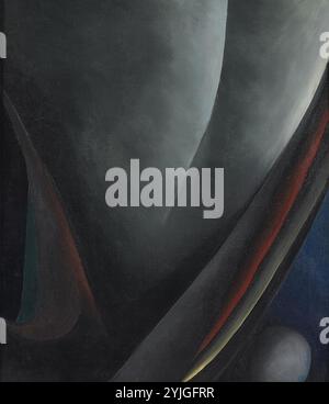 Georgia O'Keeffe (Sun Prairie, 1887 - Santa Fe, 1986). Abstraktion. Blind I (1921). Öl auf Leinwand. 71 x 61 cm. Museum: Museo Nacional Thyssen-Bornemisza, Madrid. Stockfoto