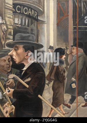 George Grosz (Berlin, 1893-1959). Street Scene (Kurfürstendamm) (1925). Öl auf Leinwand. 81,3 x 61,3 cm. Museum: Museo Nacional Thyssen-Bornemisza, Madrid. Stockfoto