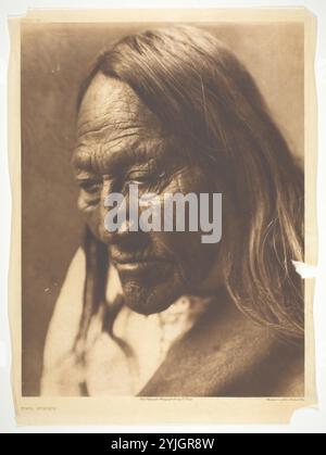 Zwei Schläge. Edward S. Curtis; amerikanisch, 1868-1952. Datum: 1907. Abmessungen: 39,8 x 30,1 cm (Bild); 44,4 x 33 cm (Papier). Fotografie, Platte 78 aus „The North American Indian, Volume 3“ (1908). Herkunft: Vereinigte Staaten. Museum: Chicago Art Institute, FLORENCIA, USA. Autor: Edward S. Curtis. Stockfoto