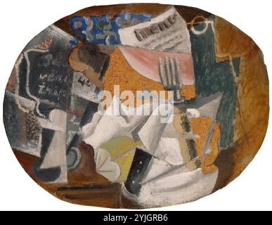 "Taverne". Frankreich um 1914. Abmessungen: 29,5 x 38,7 cm. Museum: Staatliche Eremitage, St. Petersburg. Autor: Pablo Picasso. Stockfoto