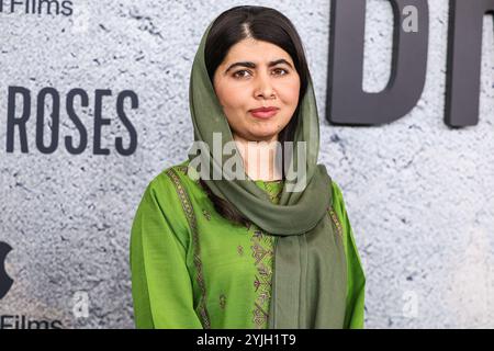 Los Angeles, Usa. November 2024. LOS ANGELES, KALIFORNIEN, USA – 14. NOVEMBER: Malala Yousafzai kommt zur Los Angeles Premiere von Apple Original Films' Brot und Rosen, die am 14. November 2024 im Hammer Museum in Los Angeles, Kalifornien, USA stattfindet. (Foto: Xavier Collin/Image Press Agency) Credit: Image Press Agency/Alamy Live News Stockfoto