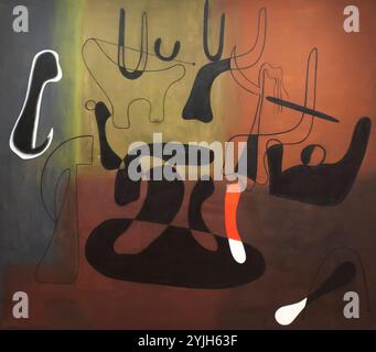 Joan Miró/"Pintura", 1933, Óleo sobre lienzo, 174 x 196,2 cm. Museum: MoMA, das Museum of Modern Art, New York. Stockfoto