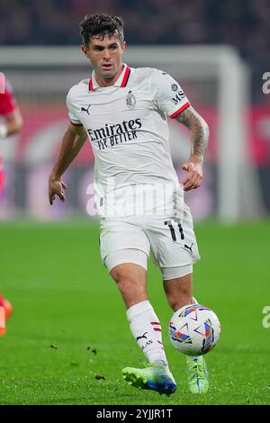 AC Mailand's Christian Pulisic während des Fußballspiels der Serie A zwischen AC Monza und AC Milan im U-Power Stadium in Monza, Norditalien - Samstag, den 02. November 2024. Sport - Fußball . (Foto: Spada/Lapresse) Stockfoto