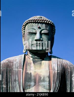 Japan. Kanagawa. Kamakura. Großer Buddha. Stockfoto