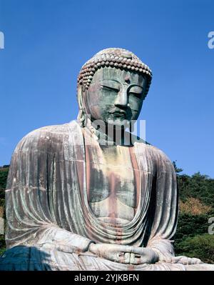Japan. Kanagawa. Kamakura. Großer Buddha. Stockfoto