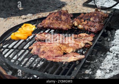 Mendoza, Argentinien. 03-10-2020. Argentinisches traditionelles Essen. Stockfoto