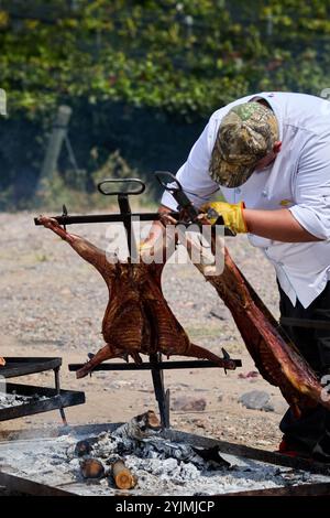 Mendoza, Argentinien. 03-10-2020. Argentinisches traditionelles Essen. Stockfoto