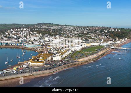 Allgemeine Ansicht der Küstenstadt Teignmouth in devon, Großbritannien. Stockfoto