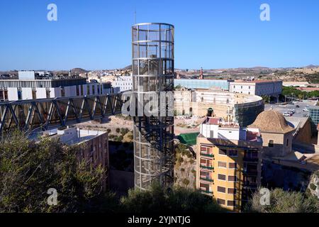 Panoramaaufzug in der Stadt Cartagena Stockfoto