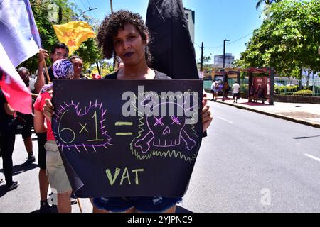 Recife, Brasilien. November 2024. Arbeitsstunde Woche. Die Gruppe versammelte sich im Parque 13 de Maio in der Innenstadt von Recife und marschierte weiter durch die Straßen des Stadtzentrums. Luftbilder. Quelle: João Carlos Mazella/FotoArena/Alamy Live News Stockfoto