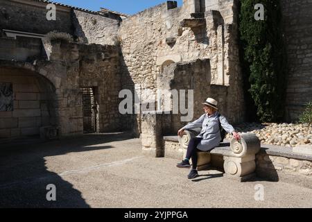 Les Baux-de-Provence im Département Bouches-du-Côte in der Region Provence-Alpes-Rhône d'Azur in Südfrankreich. Stockfoto