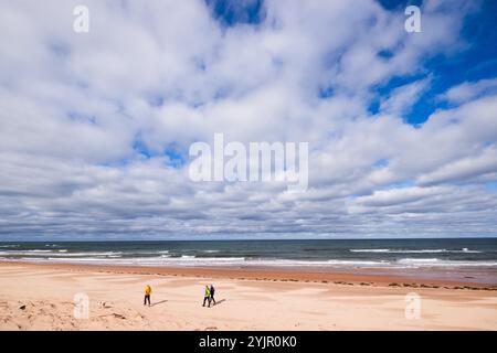 Großer Panoramablick auf die Küste auf Prince Edward Island, Kanada, in den kanadischen Martime Provinzen. Stockfoto