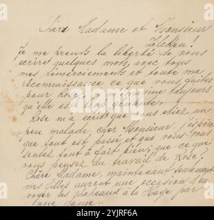 Brief an Henriette Wilhelmina van Baak und Philip Zilcken, Schriftstellerin: T. Himelschein, 1901 - 1930, Papiertinte, Schrift, Pen, Philip Zilcken, Henriette Wilhelmina van Baak, Rose Imel Stockfoto