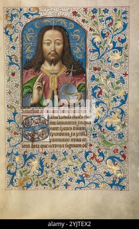 Salvator Mundi; Arenberg Hours; der Erlöser der Welt, Anfang der 1460er Jahre Stockfoto