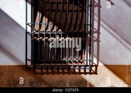 Fenster in Villanueva de los Infantes Stockfoto
