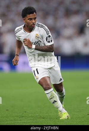 Madrid, Spanien. November 2024. Rodrygo von Real Madrid während des Spiels der UEFA Champions League in Santiago Bernabau, Madrid. Der Bildnachweis sollte lauten: Jonathan Moscrop/Sportimage Credit: Sportimage Ltd/Alamy Live News Stockfoto