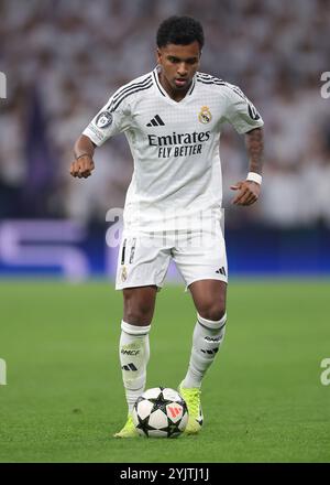 Madrid, Spanien. November 2024. Rodrygo von Real Madrid während des Spiels der UEFA Champions League in Santiago Bernabau, Madrid. Der Bildnachweis sollte lauten: Jonathan Moscrop/Sportimage Credit: Sportimage Ltd/Alamy Live News Stockfoto