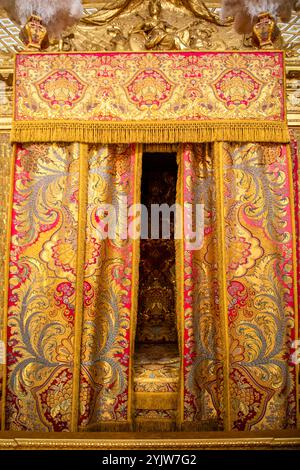 Die Königskammern im Schloss Versailles, Frankreich Stockfoto