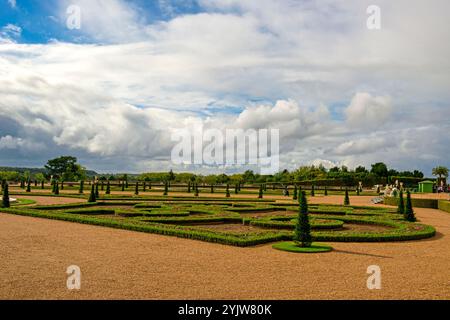 Der Palast von Versialles Gärten, Frankreich Stockfoto