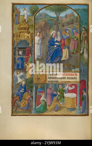 Die Visitation; Spinola Stunden, ca. 1510-1520. Stockfoto