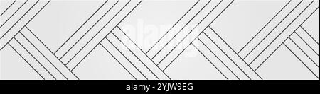 Abstrakter Hintergrund aus geraden Linien. Vektor der sich schneidenden Linien. Linearer geometrischer Hintergrund. Vektorabbildung. Stock Vektor
