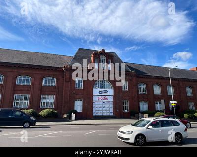 Stockport UK, 4. Oktober 2024. Die McVities-Fabrik in Stockport. Stockfoto