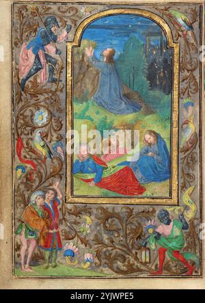 The Pony in the Garden; Gebetsbuch von Karl dem Kühnen, um 1471. Stockfoto