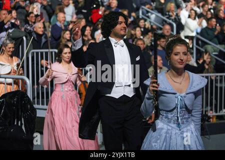 Cropai, Zagreb, 151124. Arena Zagreb. Konzert von Andre Rieu und Johann Strauss Orchestra. Foto: Josip Bandic / CROPIX Copyright: XxJosipxBandicx andre rieu06-151124 Stockfoto