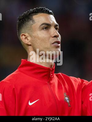 Porto, Portugal. November 2024. Cristiano Ronaldo aus Portugal während der UEFA Nations League, Liga A, Spiel der Gruppe A1 zwischen Portugal und Polen im Estádio do Dragão in Porto, Portugal am 15. November 2024 (Foto: Andrew Surma/ Credit: SIPA USA/Alamy Live News Stockfoto