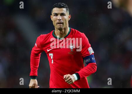 Dragon Stadium, Porto, Portugal. 15. November 2024. Von links nach rechts, Cristiano Ronaldo bei der UEFA NATIONS LEAGUE Portugal gegen Polonia. Quelle: Victor Sousa/Alamy Live News Stockfoto