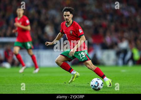 Dragon Stadium, Porto, Portugal. 15. November 2024. Bild links nach rechts, Vitinha bei Portugal gegen Polonia, UEFA NATIONS LEAGUE. Quelle: Victor Sousa/Alamy Live News Stockfoto