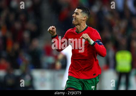 Dragon Stadium, Porto, Portugal. 15. November 2024. Von links nach rechts, Cristiano Ronaldo bei der UEFA NATIONS LEAGUE Portugal gegen Polonia. Quelle: Victor Sousa/Alamy Live News Stockfoto