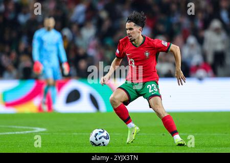 Dragon Stadium, Porto, Portugal. 15. November 2024. Bild links nach rechts, Vitinha bei Portugal gegen Polonia, UEFA NATIONS LEAGUE. Quelle: Victor Sousa/Alamy Live News Stockfoto