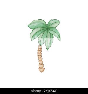 Niedliche Illustration mit Aquarell Stockfoto