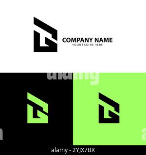 Letter GT Logo Design Vektor Stock Vektor