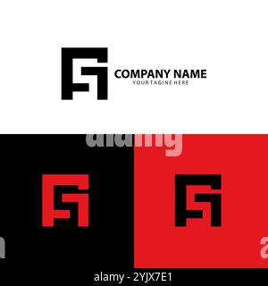 Letter GS Logo Design Vektor Stock Vektor