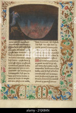 The Forge of Vulcan; Les Visions du chevalier Tondal, 1475. Weitere Informationen:im Tal des Feuers ergreifen Dämonen Tondals Seele und werfen sie in eine glühende Schmiede. Hier kochen Dämonen die Seelen der Sünder und schlagen sie dann in eine feurige Masse mit Ambossen. Wie zuvor rettet der Engel Tondals Seele nach viel Qualen und fragt ihn, ob die „Freuden und Freuden des Fleisches“, die er auf Erden genoss, die Strafe Wert seien, die er in der Hölle erbracht hat. Tondal ist jedoch so schwach, dass er kein Wort sagen kann. Stockfoto