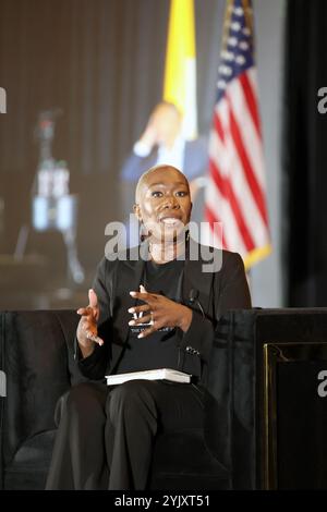 New Orleans, Usa. November 2024. Joy-Ann Reid spricht am Freitag, den 15. November 2024 im Convocation Center auf dem Campus der Xavier University in New Orleans, Louisiana. (Foto: Peter G. Forest/SipaUSA) Credit: SIPA USA/Alamy Live News Stockfoto